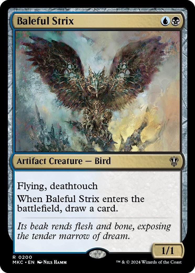 Baleful Strix [Murders at Karlov Manor Commander] - Card Brawlers