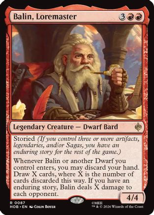Balin, Loremaster (HOB-087) - The Hobbit - Card Brawlers