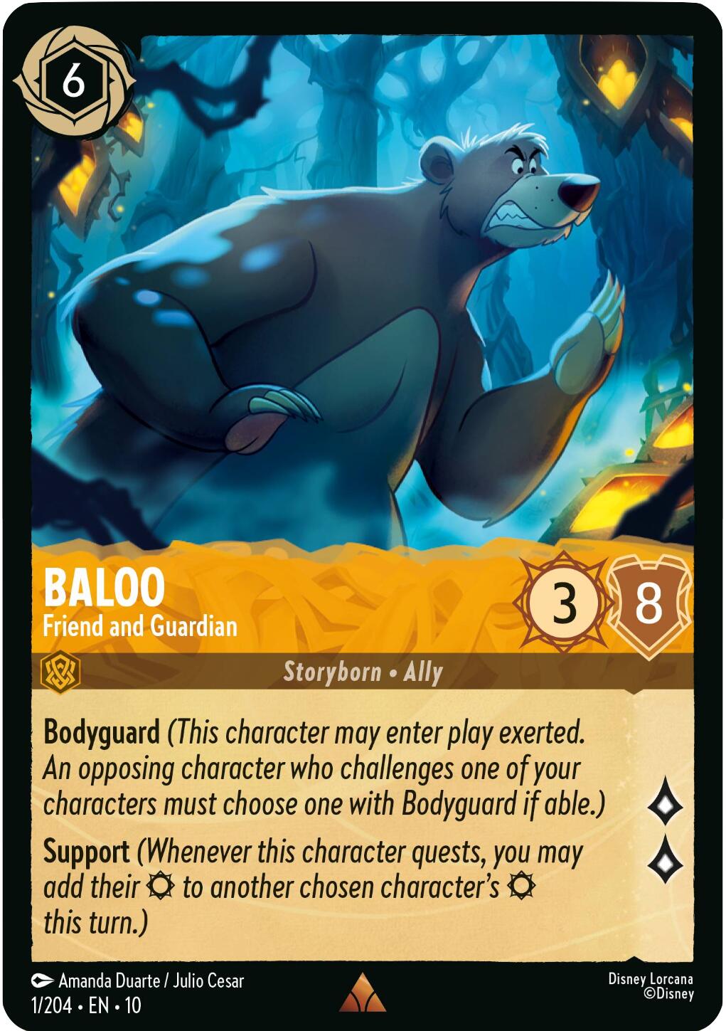 Baloo - Friend and Guardian (1/204) [Whispers in the Well] - Card Brawlers