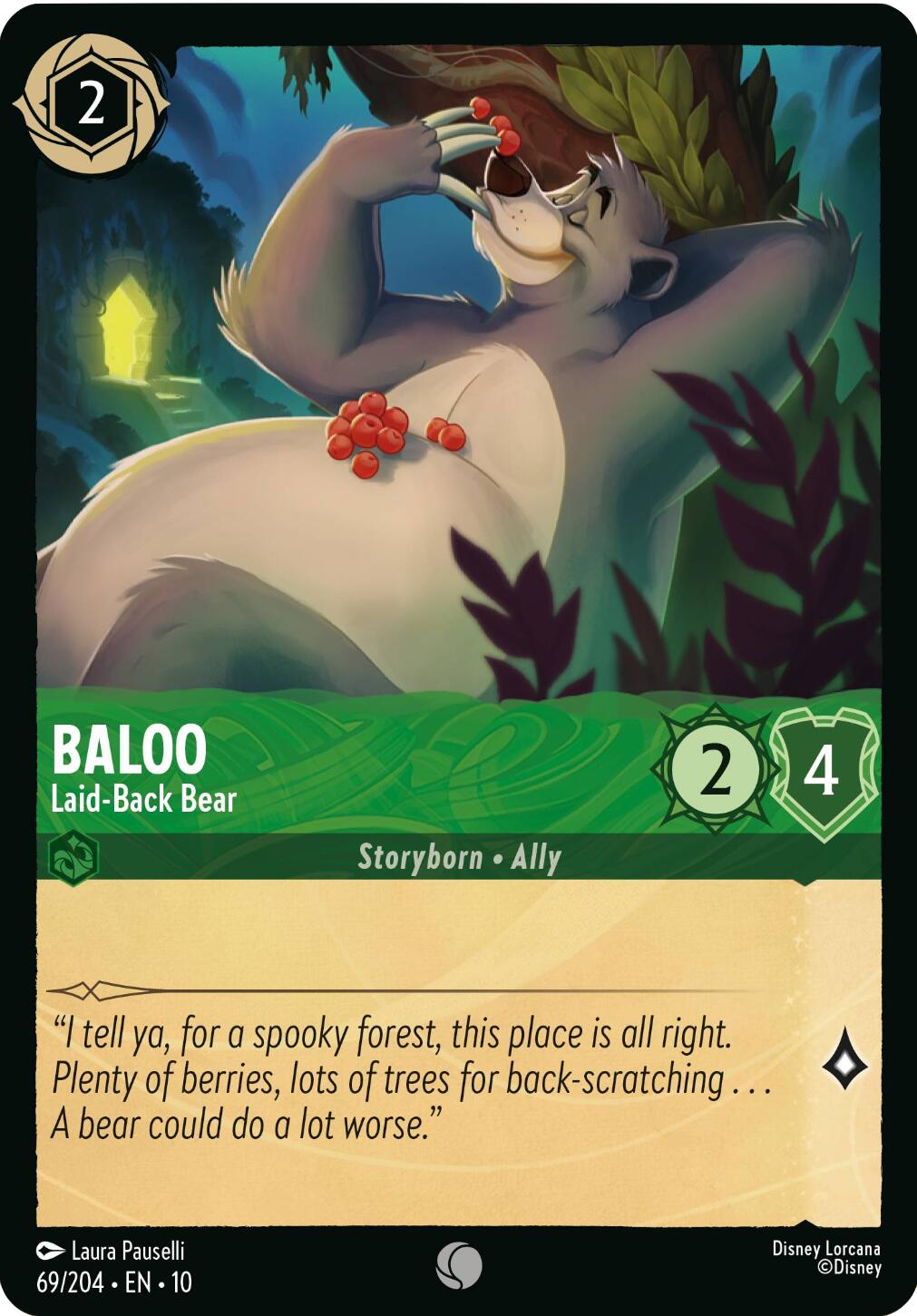 Baloo - Laid - Back Bear (69/204) [Whispers in the Well] - Card Brawlers