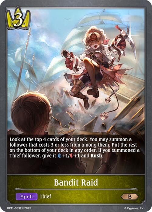 Bandit Raid (BP11 - 033EN) [Bullet of Fate] - Card Brawlers