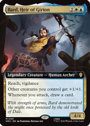 Bard, Heir of Girion (Extended Art) (HOC-101) - The Hobbit: Eternal-Legal Foil - Card Brawlers