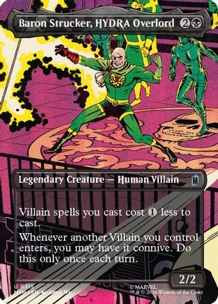 Baron Strucker, HYDRA Overlord (Borderless) (MSH-315) - Marvel Super Heroes Foil - Card Brawlers
