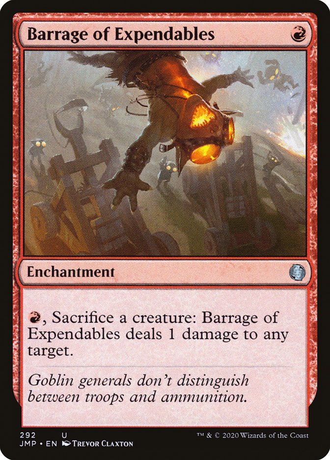 Barrage of Expendables [Jumpstart] - Card Brawlers