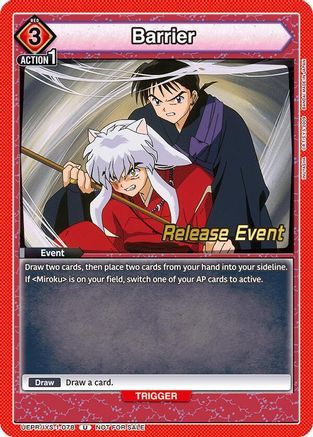 Barrier (UEPR/IYS-1-078) - UE23BT Inuyasha Release Event Cards - Card Brawlers