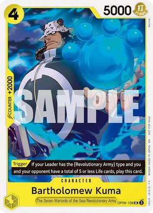Bartholomew Kuma (Tournament Pack 2025 Vol. 4) (OP09-108) - One Piece Promotion Cards - Card Brawlers