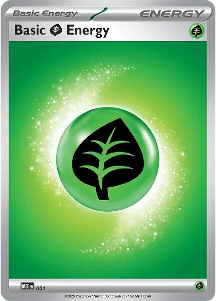 Basic Grass Energy - 001 [Mega Evolution Energies] - Card Brawlers