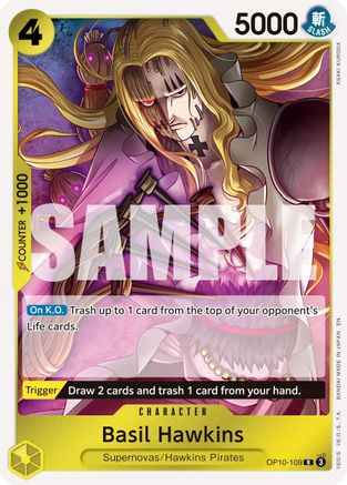 Basil Hawkins - OP10-109 (Reprint) (OP10-109) - Premium Booster -The Best- Vol. 2 Foil - Card Brawlers