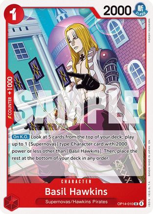 Basil Hawkins (OP14-010) - The Azure Sea's Seven - Card Brawlers