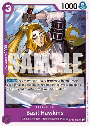 Basil Hawkins (OP17-073) - The World's Strongest Warriors - Card Brawlers