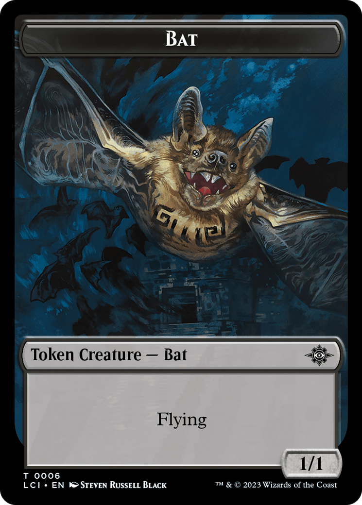 Bat // Vampire (0004) Double - Sided Token [The Lost Caverns of Ixalan Commander Tokens] - Card Brawlers