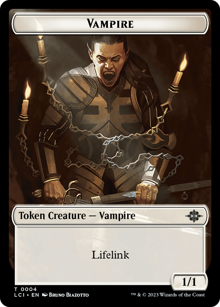 Bat // Vampire (0004) Double - Sided Token [The Lost Caverns of Ixalan Commander Tokens] - Card Brawlers