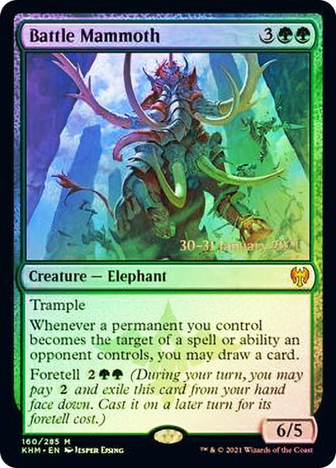 Battle Mammoth [Kaldheim Prerelease Promos] - Card Brawlers