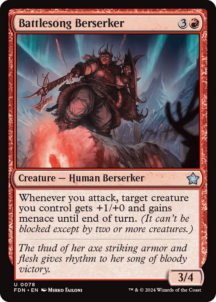 Battlesong Berserker [Foundations] - Card Brawlers