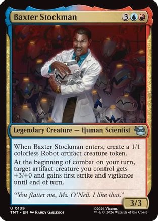 Baxter Stockman (TMT-139) - Teenage Mutant Ninja Turtles Foil - Card Brawlers