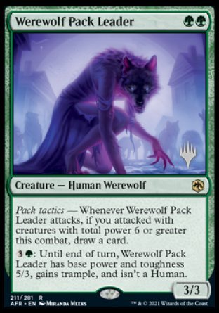 Werewolf Pack Leader (Promo Pack) [Dungeons & Dragons: Adventures in the Forgotten Realms Promos] - Magic: The Gathering - Card Brawlers | Quebec | Canada |