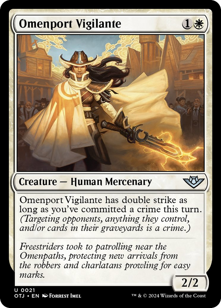 Omenport Vigilante [Outlaws of Thunder Junction] - Magic: The Gathering - Card Brawlers | Quebec | Canada |