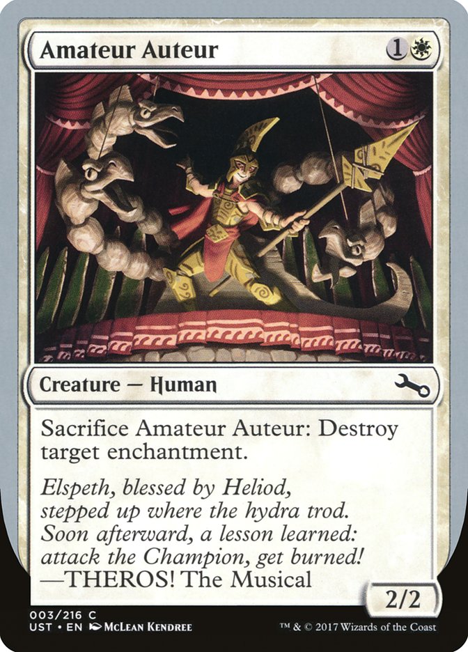 Amateur Auteur (THEROS! The Musical) [Unstable] - Magic: The Gathering - Card Brawlers | Quebec | Canada |