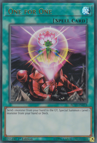 One for One [AC19-EN018] Ultra Rare - Yu-Gi-Oh! - Card Brawlers | Quebec | Canada |