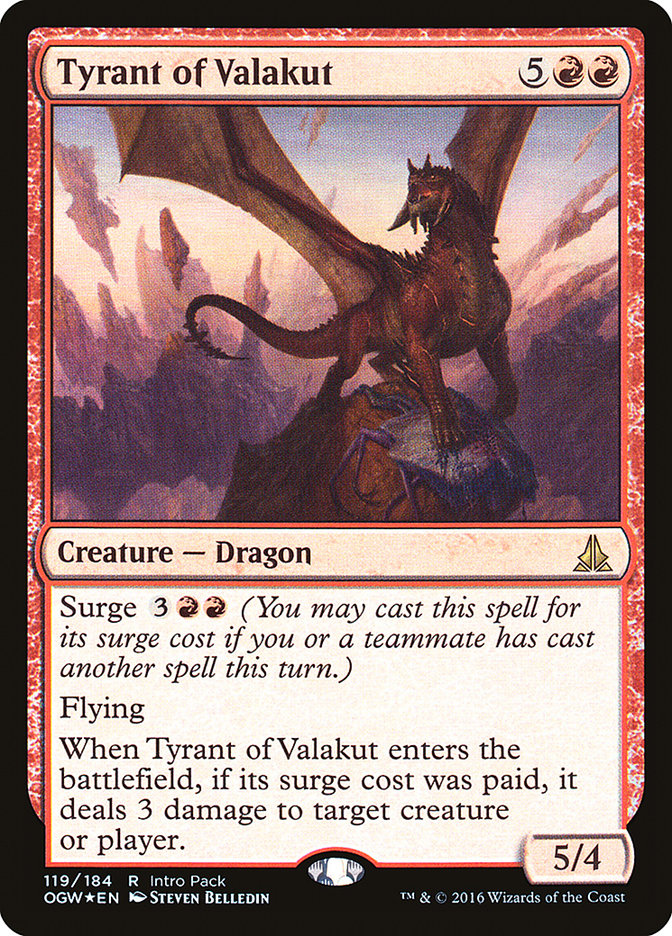 Tyrant of Valakut (Intro Pack) [Oath of the Gatewatch Promos] - Magic: The Gathering - Card Brawlers | Quebec | Canada |
