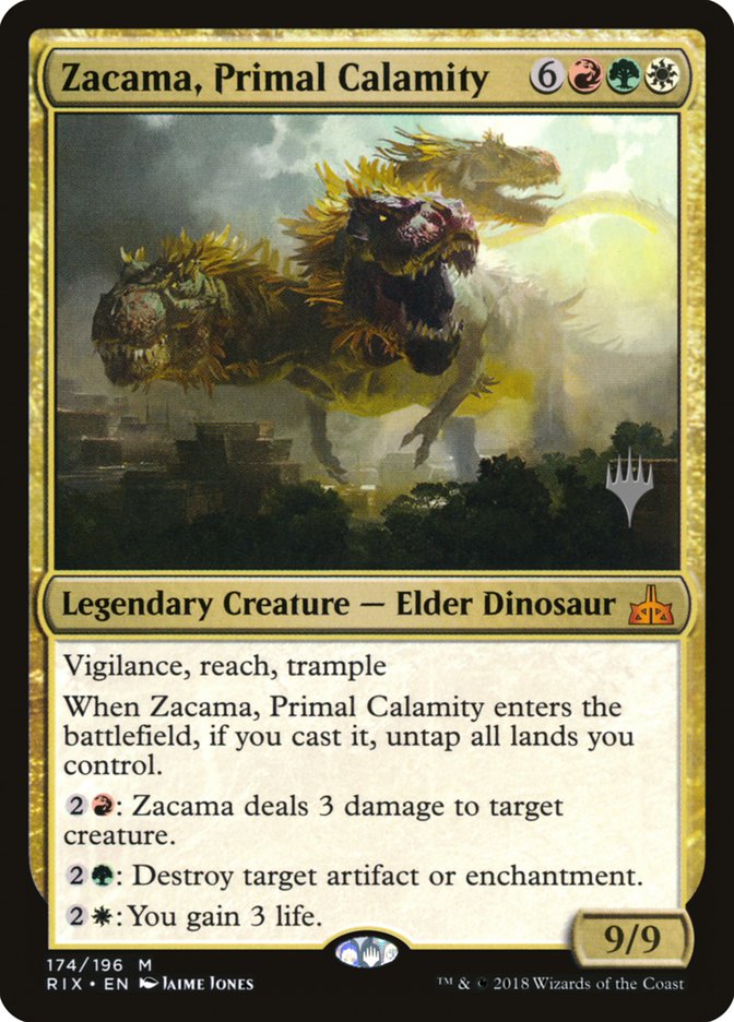 Zacama, Primal Calamity (Promo Pack) [Rivals of Ixalan Promos] - Magic: The Gathering - Card Brawlers | Quebec | Canada |