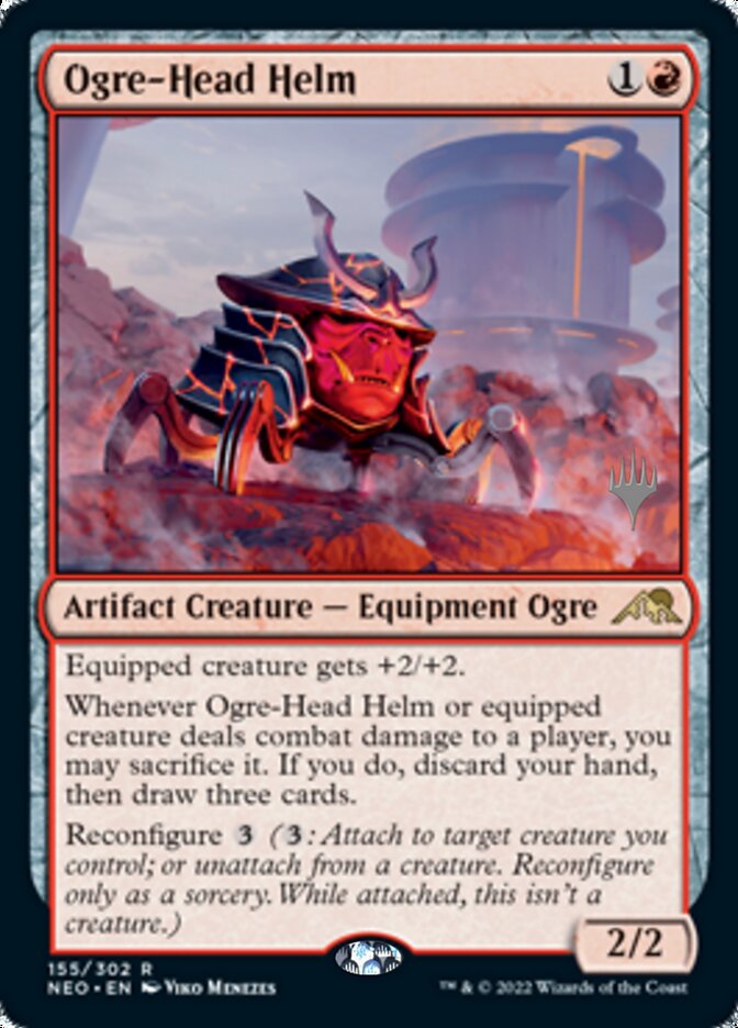 Ogre-Head Helm (Promo Pack) [Kamigawa: Neon Dynasty Promos] - Magic: The Gathering - Card Brawlers | Quebec | Canada |
