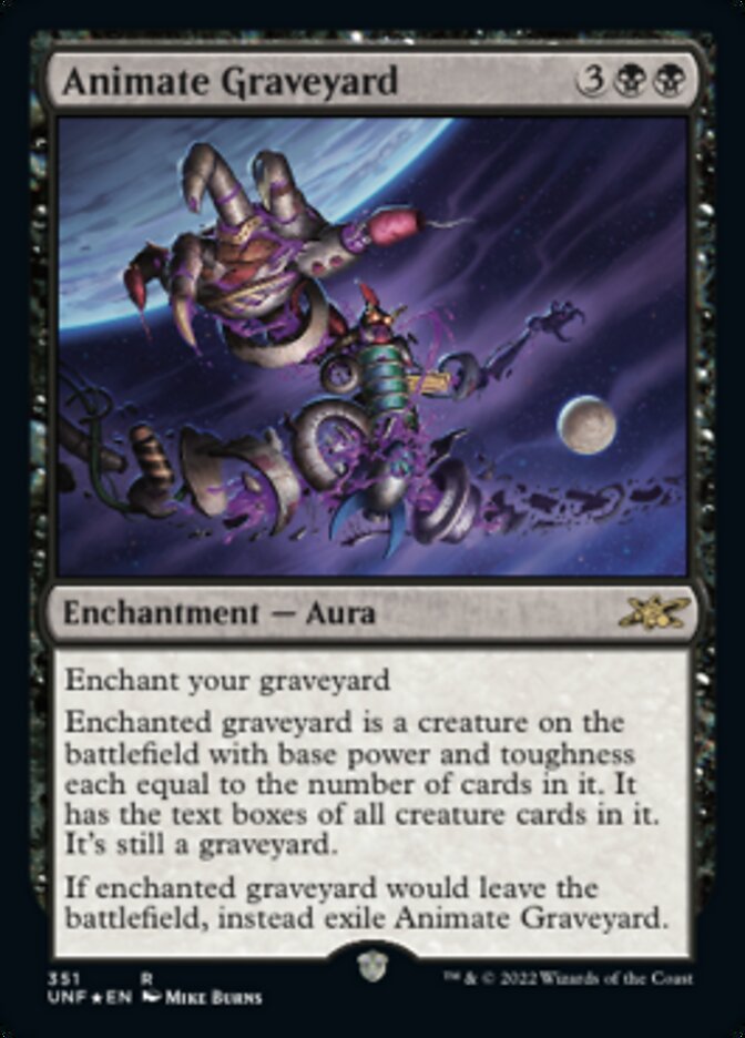 Animate Graveyard (Galaxy Foil) [Unfinity] - Magic: The Gathering - Card Brawlers | Quebec | Canada |