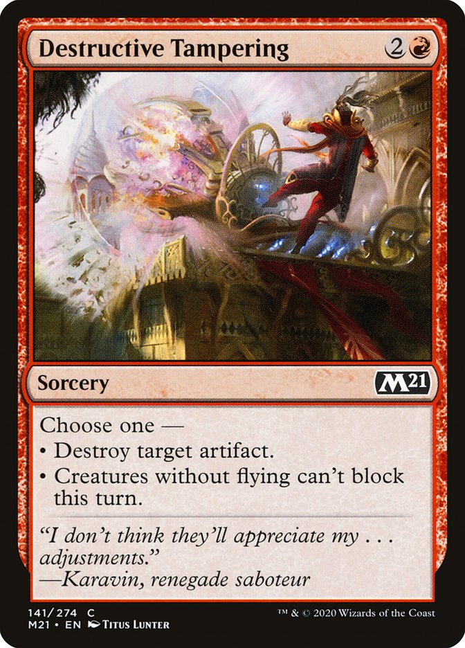 Destructive Tampering [Core Set 2021] - Magic: The Gathering - Card Brawlers | Quebec | Canada |