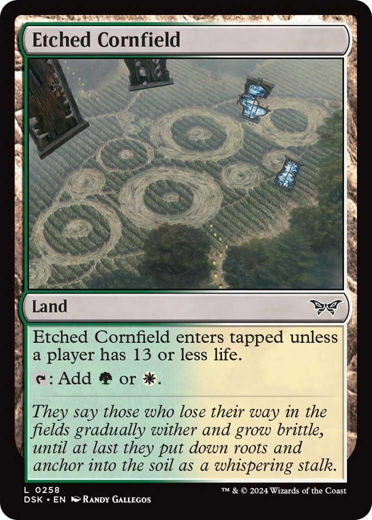 Etched Cornfield [Duskmourn: House of Horror] - Magic: The Gathering - Card Brawlers | Quebec | Canada |