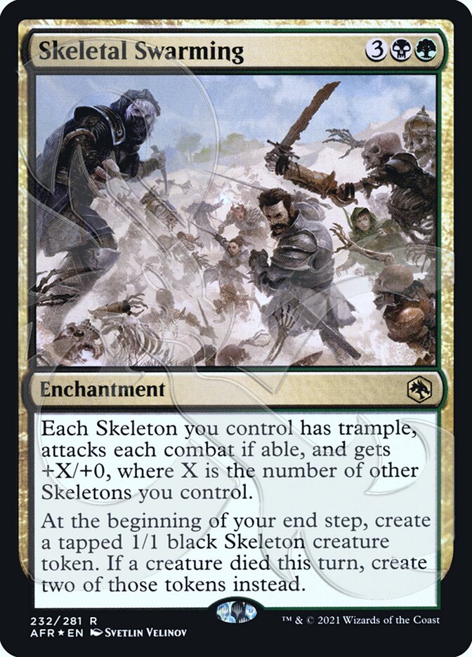 Skeletal Swarming (Ampersand Promo) [Dungeons & Dragons: Adventures in the Forgotten Realms Promos] - Magic: The Gathering - Card Brawlers | Quebec | Canada |