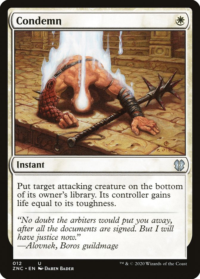 Condemn [Zendikar Rising Commander] - Magic: The Gathering - Card Brawlers | Quebec | Canada |