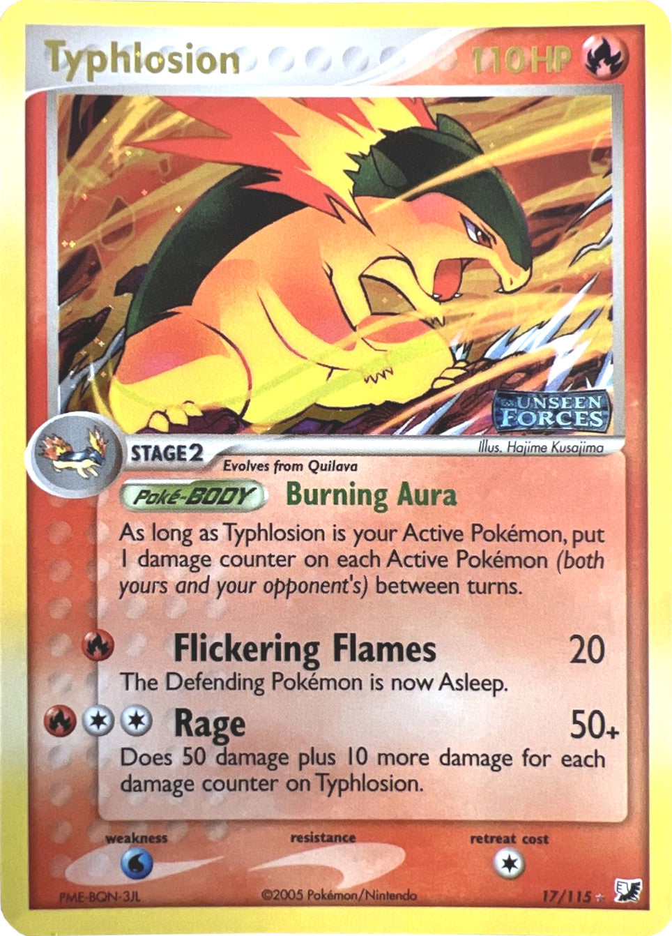 Typhlosion (17/115) (Stamped) [EX: Unseen Forces] - Pokémon - Card Brawlers | Quebec | Canada |