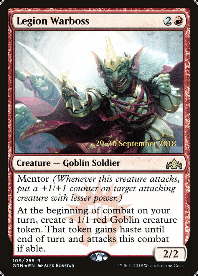 Legion Warboss [Guilds of Ravnica Prerelease Promos] - Magic: The Gathering - Card Brawlers | Quebec | Canada |