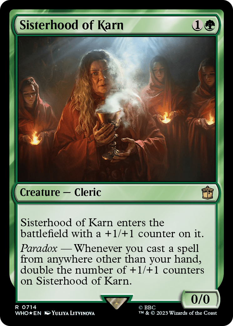 Sisterhood of Karn (Surge Foil) [Doctor Who] - Magic: The Gathering - Card Brawlers | Quebec | Canada |