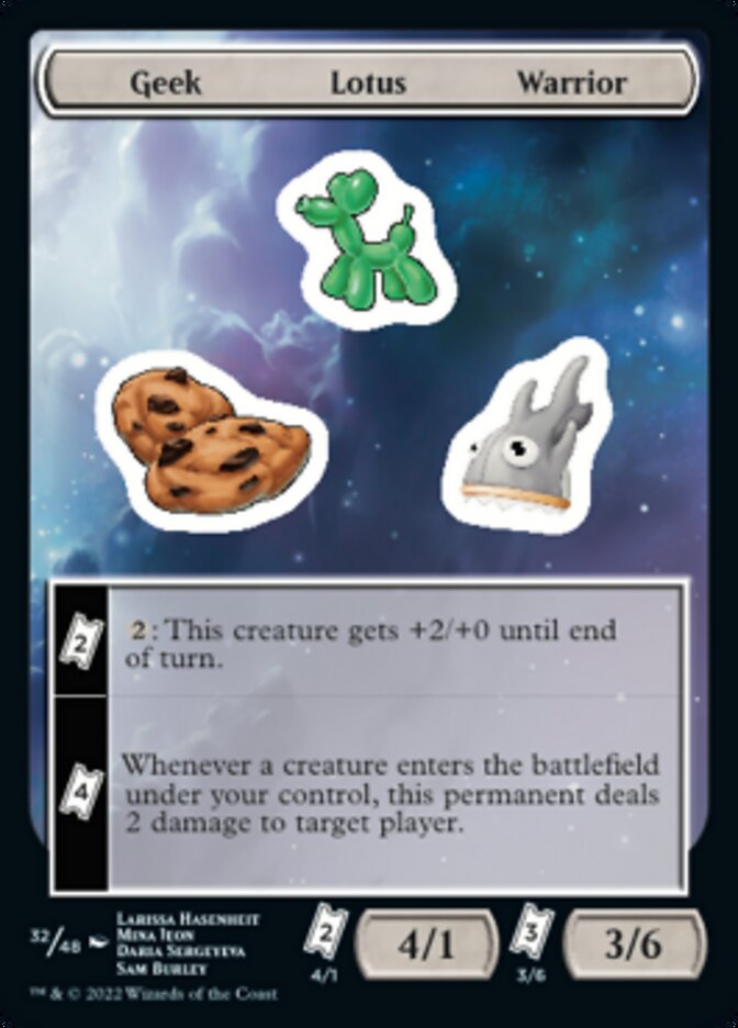Geek Lotus Warrior [Unfinity Stickers] - Magic: The Gathering - Card Brawlers | Quebec | Canada |