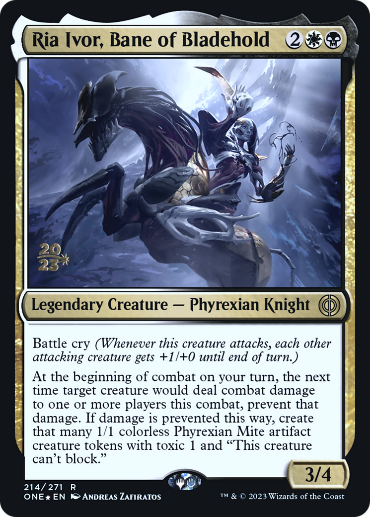 Ria Ivor, Bane of Bladehold [Phyrexia: All Will Be One Prerelease Promos] - Magic: The Gathering - Card Brawlers | Quebec | Canada |