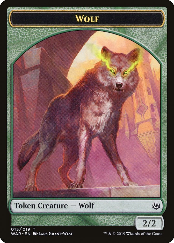 Wolf Token [War of the Spark Tokens] - Magic: The Gathering - Card Brawlers | Quebec | Canada |