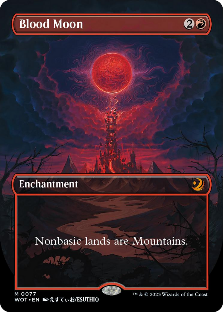 Blood Moon (Anime Borderless) [Wilds of Eldraine: Enchanting Tales] - Magic: The Gathering - Card Brawlers | Quebec | Canada |