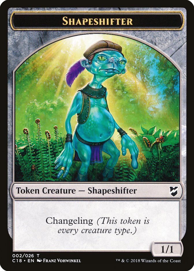 Zombie // Shapeshifter Double-Sided Token [Commander 2018 Tokens] - Magic: The Gathering - Card Brawlers | Quebec | Canada |
