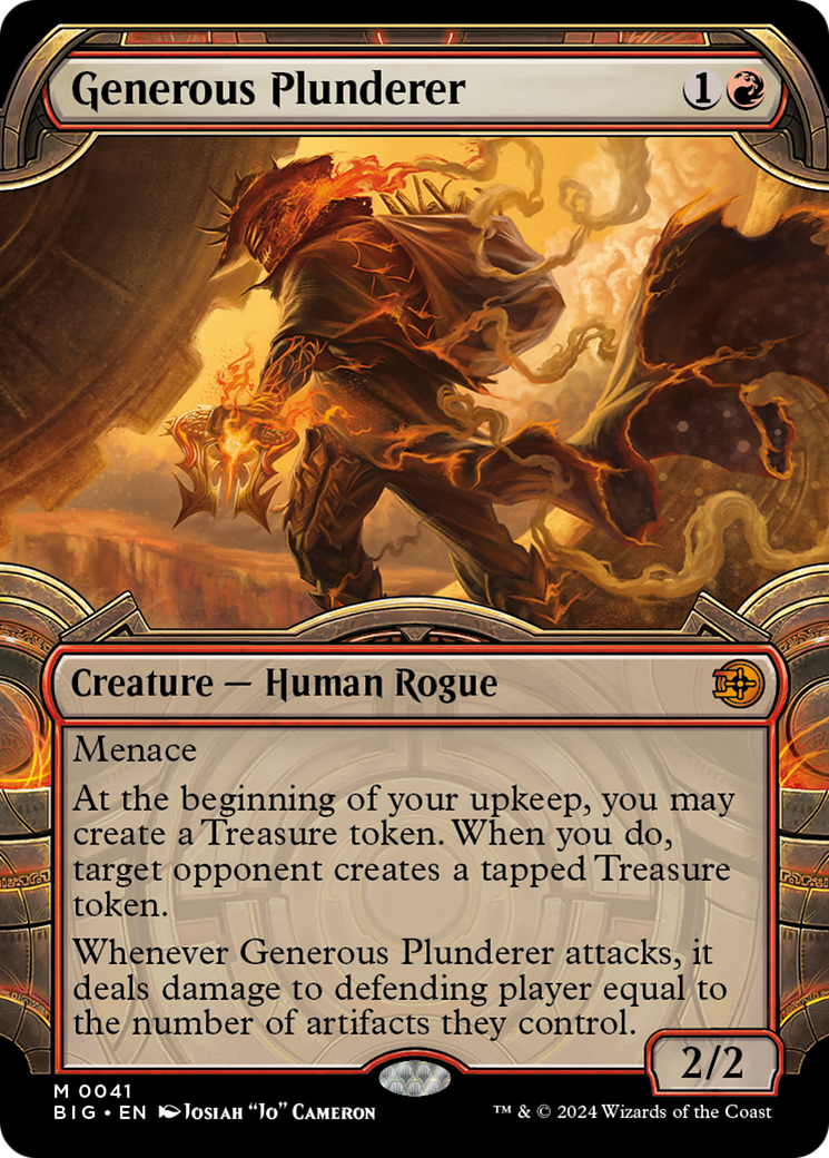 Generous Plunderer (Showcase) [Outlaws of Thunder Junction: The Big Score] - Magic: The Gathering - Card Brawlers | Quebec | Canada |