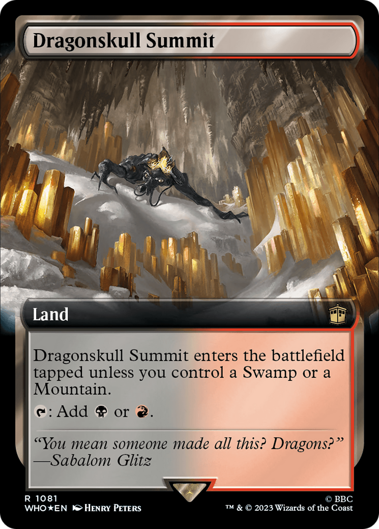 Dragonskull Summit (Extended Art) (Surge Foil) [Doctor Who] - Magic: The Gathering - Card Brawlers | Quebec | Canada |