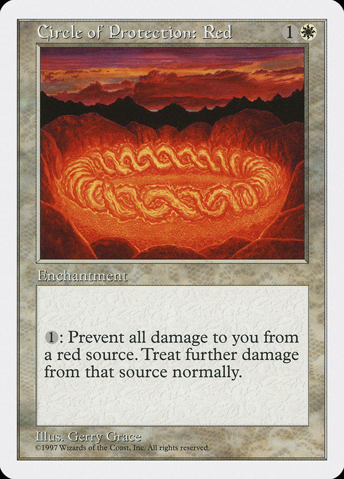 Circle of Protection: Red [Fifth Edition] - Magic: The Gathering - Card Brawlers | Quebec | Canada |