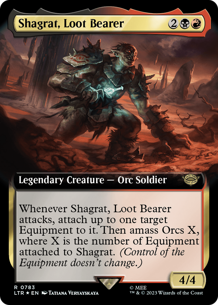 Shagrat, Loot Bearer (Extended Art) (Surge Foil) [The Lord of the Rings: Tales of Middle-Earth] - Magic: The Gathering - Card Brawlers | Quebec | Canada |