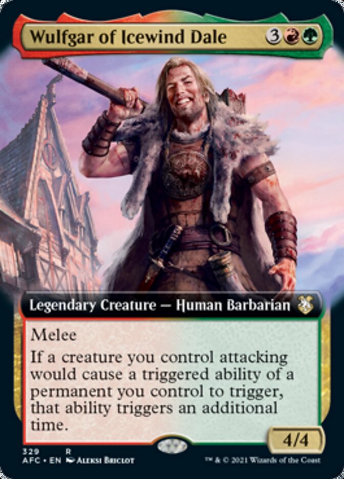 Wulfgar of Icewind Dale (Extended Art) [Dungeons & Dragons: Adventures in the Forgotten Realms Commander] - Magic: The Gathering - Card Brawlers | Quebec | Canada |