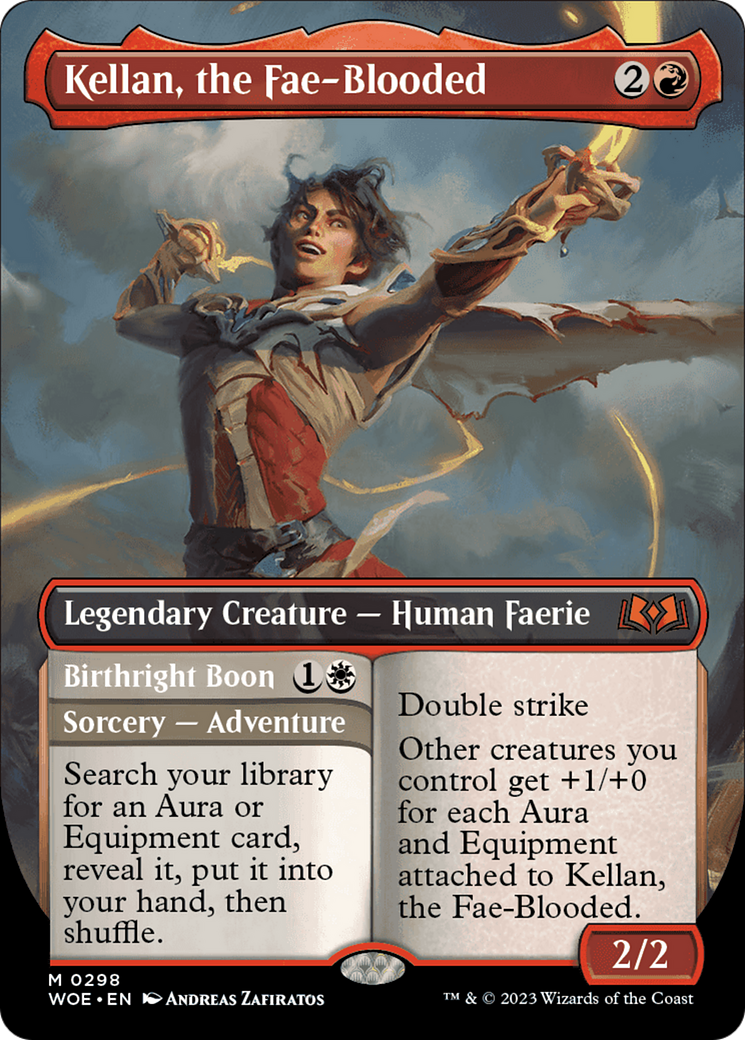 Kellan, the Fae-Blooded // Birthright Boon (Borderless Alternate Art) [Wilds of Eldraine] - Magic: The Gathering - Card Brawlers | Quebec | Canada |