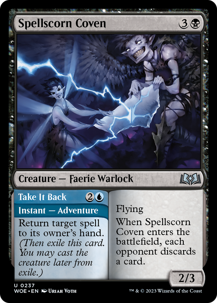 Spellscorn Coven // Take It Back [Wilds of Eldraine] - Magic: The Gathering - Card Brawlers | Quebec | Canada |