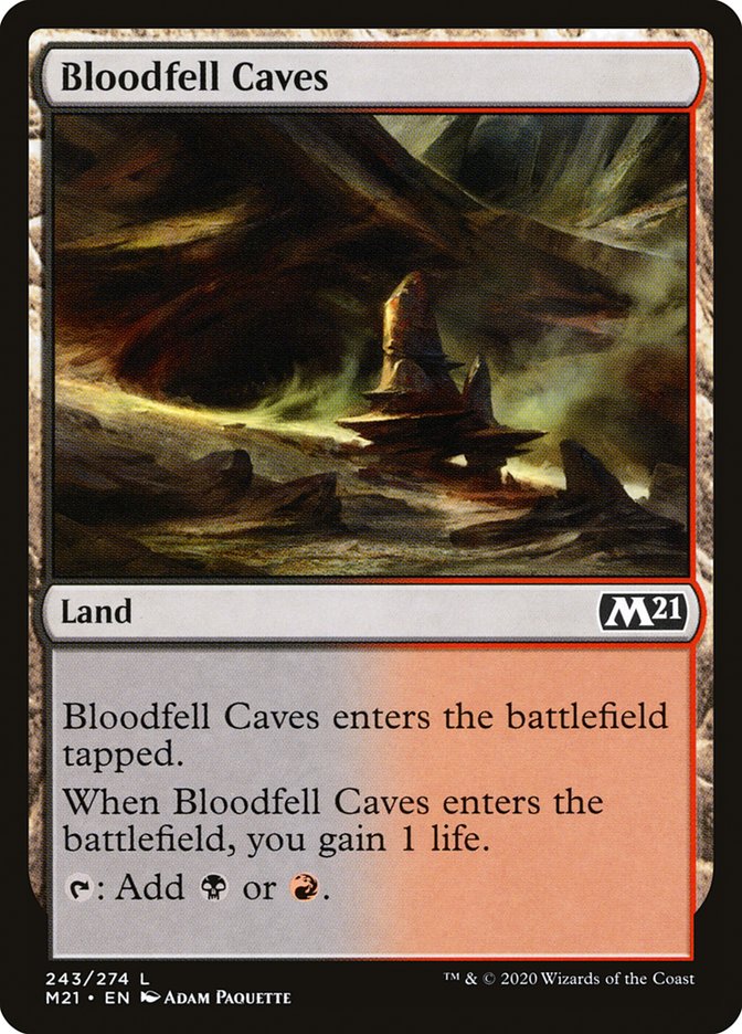 Bloodfell Caves [Core Set 2021] - Magic: The Gathering - Card Brawlers | Quebec | Canada |