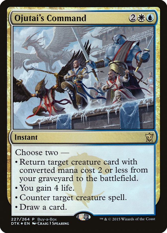 Ojutai's Command (Buy-A-Box) [Dragons of Tarkir Promos] - Magic: The Gathering - Card Brawlers | Quebec | Canada |