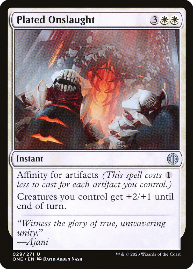 Plated Onslaught [Phyrexia: All Will Be One] - Magic: The Gathering - Card Brawlers | Quebec | Canada |