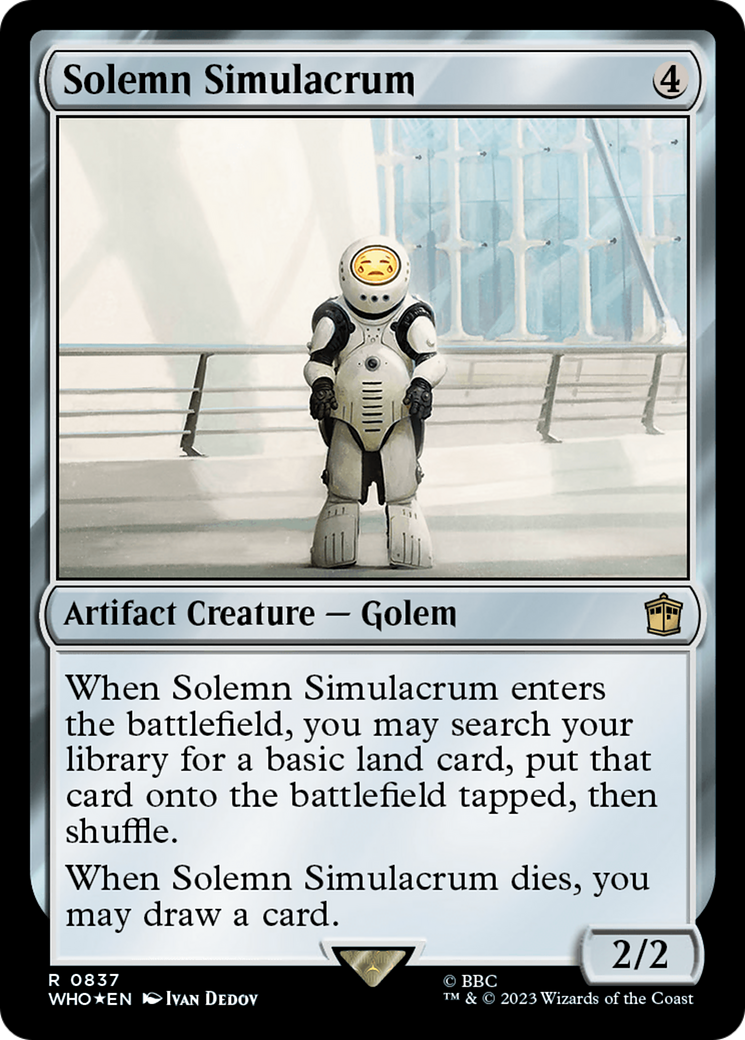 Solemn Simulacrum (Surge Foil) [Doctor Who] - Magic: The Gathering - Card Brawlers | Quebec | Canada |